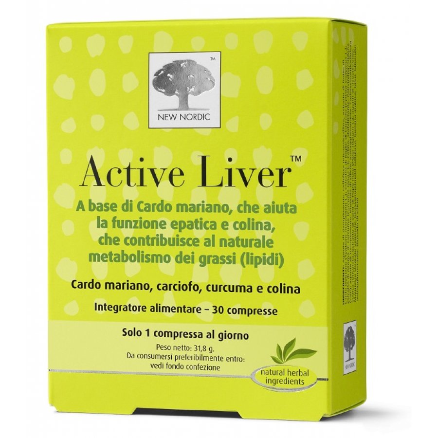 Active Liver - 60 Compresse, Integratore per la Salute del Fegato