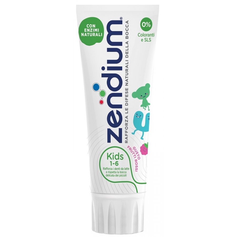 Zendium Dentifricio Kids 1-6 Anni 75 ml - Protezione per Denti da Latte