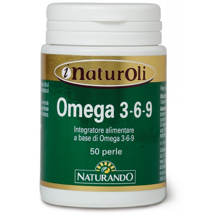 Naturando Omega 3-6-9 - Integratore di Acidi Grassi Essenziali - Flacone da 50 Perle