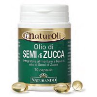 Naturando Olio di Semi di Zucca - Integratore per la Salute della Prostata - Flacone da 70 Perle