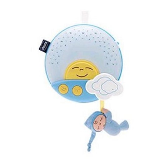 Chicco Gioco Pannello Tramonto Blu da 0 a 36 Mesi - Proiettore Luminoso e Musicale per Lettino
