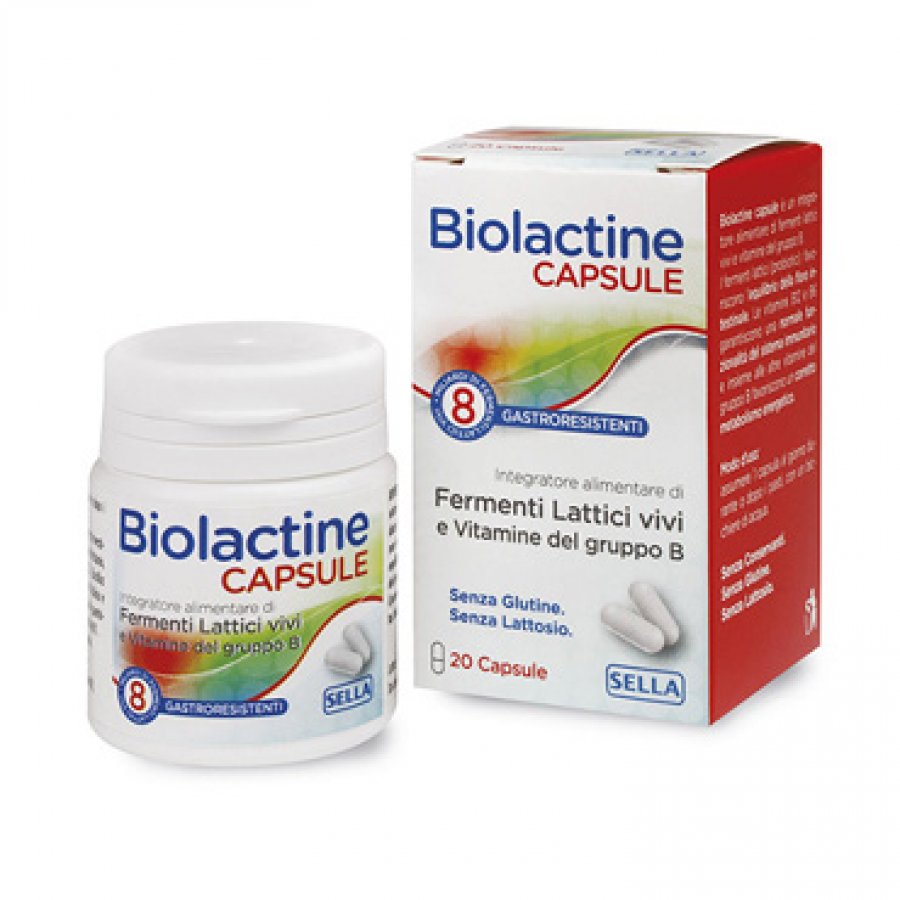 Biolactine Fermenti + Vitamine Confezione 20 Capsule