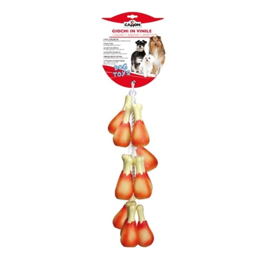 CAMON GIOCO COSCIA POLLO VINILE 13CM CAD.
