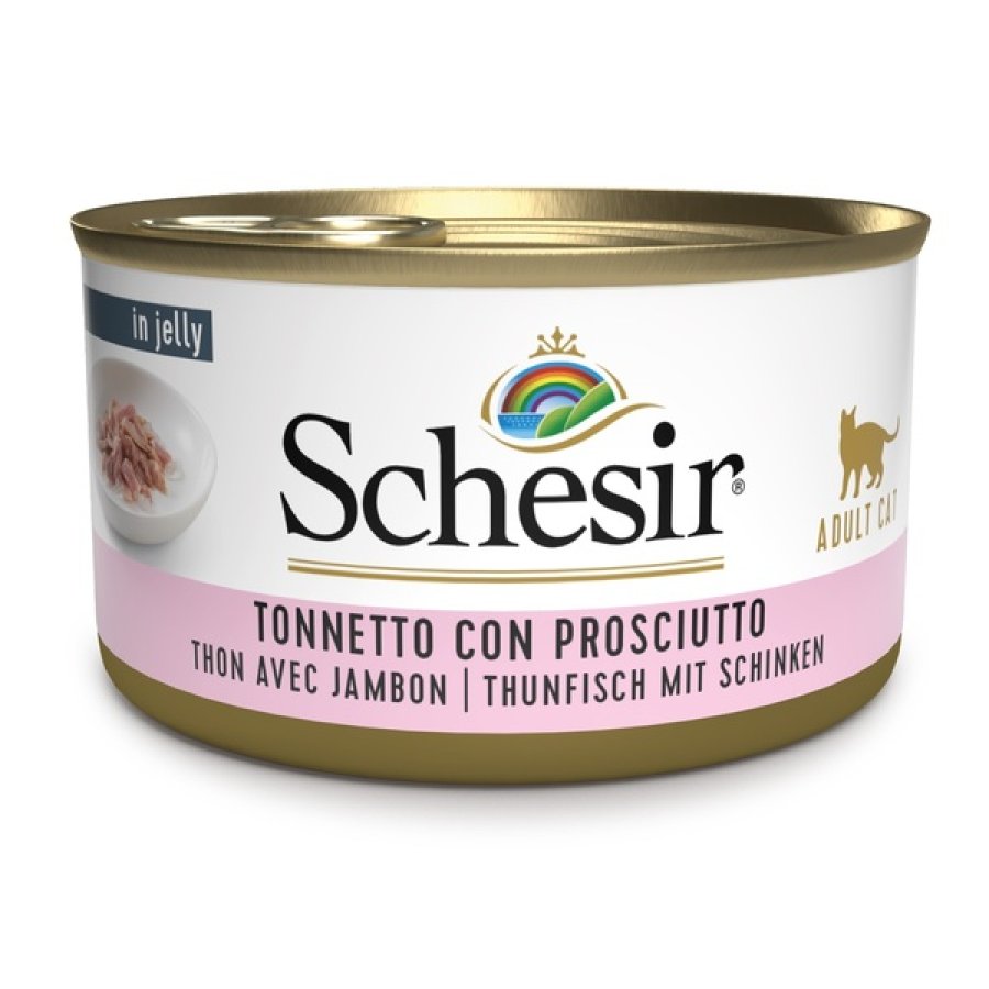 SCHESIR GATTO JELLY TONNETTO PROSCIUTTO 85GR (lattina) SCHESIR GATTO JELLY TONNETTO PROSCIUTTO 85GR (lattina)