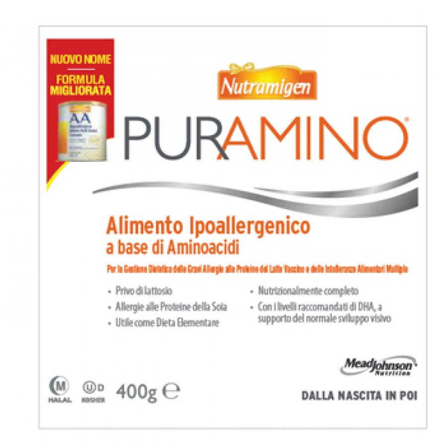 Nutramigen - Puramino Latte in polvere con amminoacidi per bambini allergici 400g