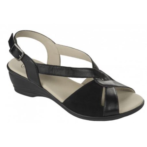ROSINA LEATHER+SUE W BLACK 38