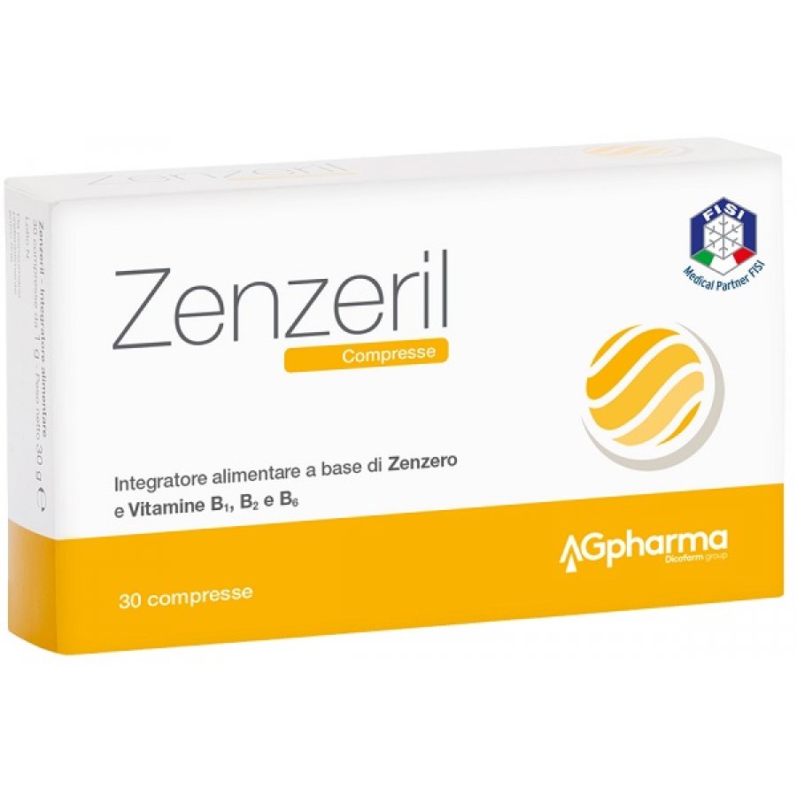 Zenzeril - Integratore alimentare a base di Zenzero e Vitamine B 30 Compresse