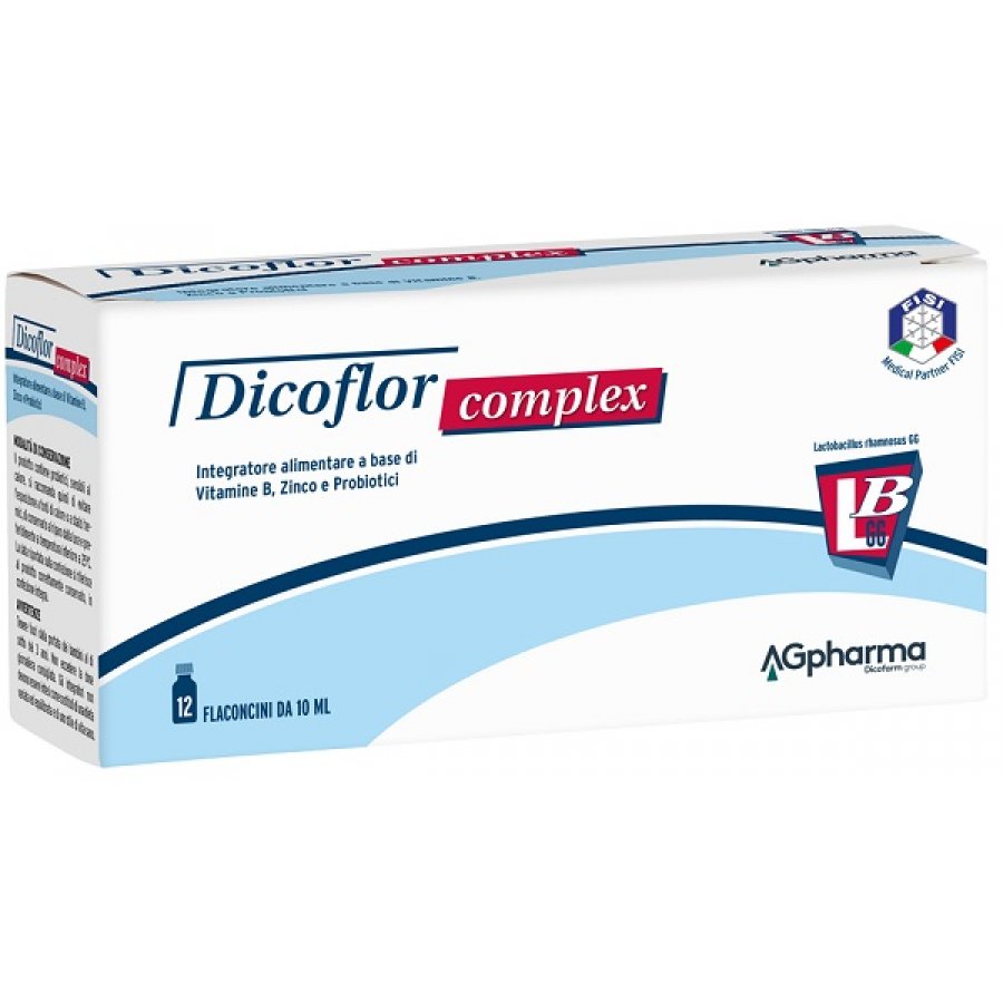 Dicoflor Complex - Integratore a base di vitamine B 12 flaconi 10 ml flaconcini