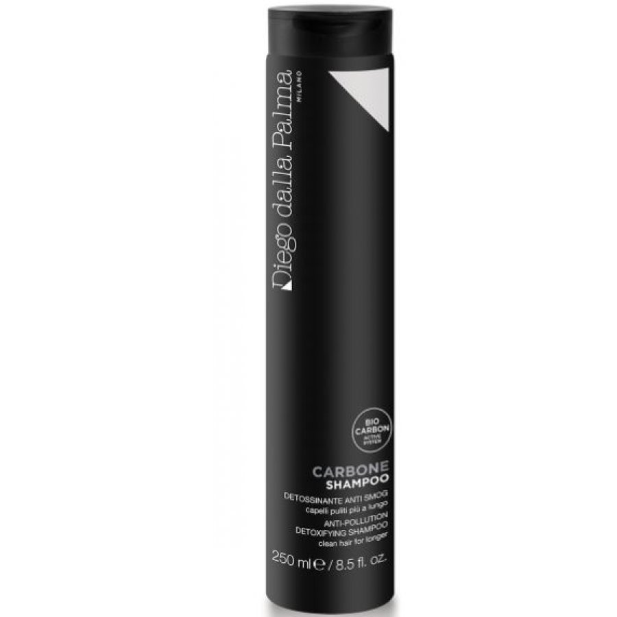 Diego Dalla Palma - Carbone Shampoo Detossinante Anti Smog, 250ml - Purifica e protegge i capelli dalle impurità ambientali