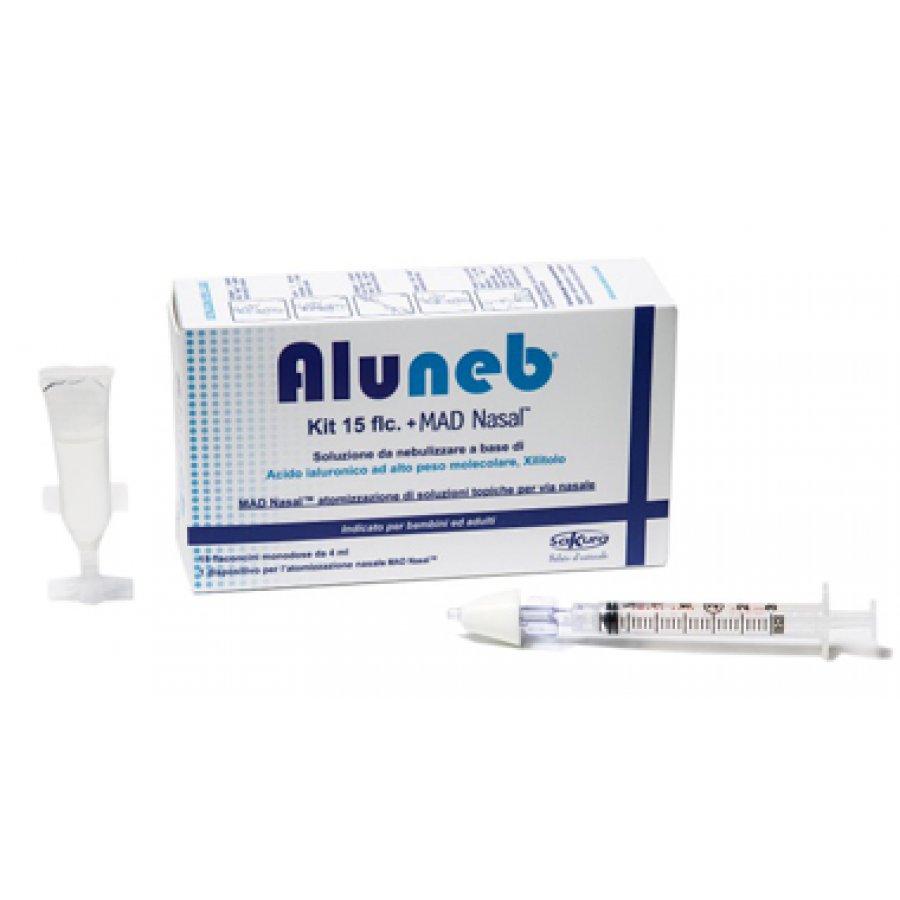 Aluneb Iper 15 Flaconi + MAD Nasal Atomizzatore Nasale Spray 3 ml
