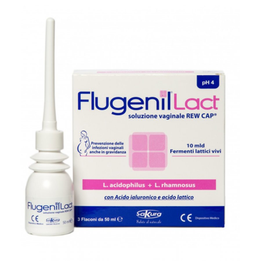 Flugenil Lact Soluzione Vaginale 3 flaconi 50 ml 