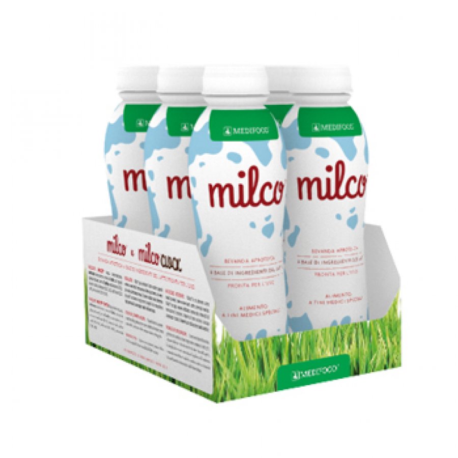 Milco 1 Bevanda Aproteica 6 Bottiglie da 200 ml - Ideale per diete a basso tenore proteico