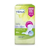 Tena Lady Discreet Mini Plus - 16 Assorbenti per Perdite Urinarie Leggere