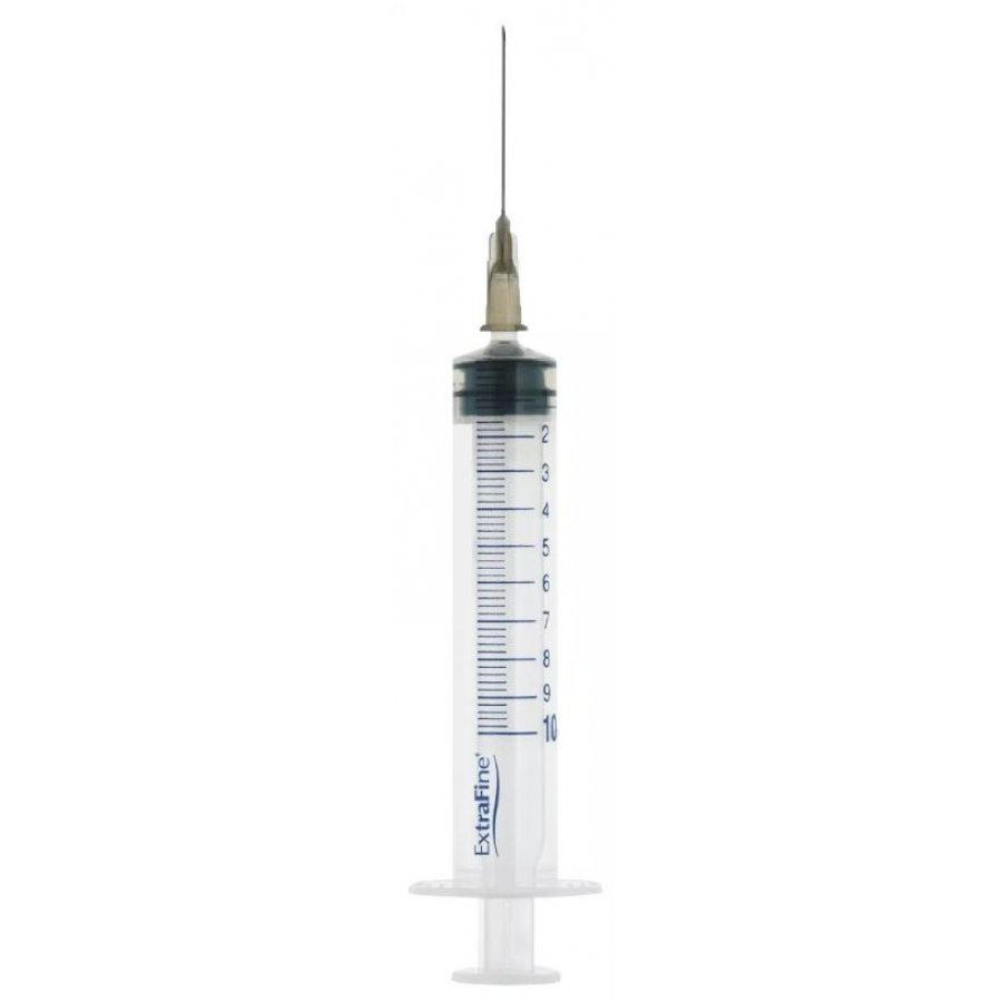 Siringa Extrafine Ipodermica 10ml Ago12 G22 - Affidabile Strumento Medico per Iniezioni