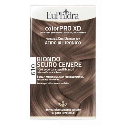 Euphidra Colorpro XD - Colorazione Capelli Biondo Scuro Cenere 610