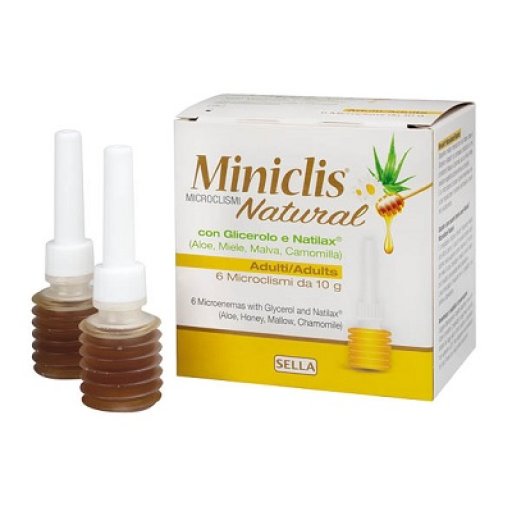 Miniclis Natural Adulti 6 Pezzi - Evacuante Lassativo