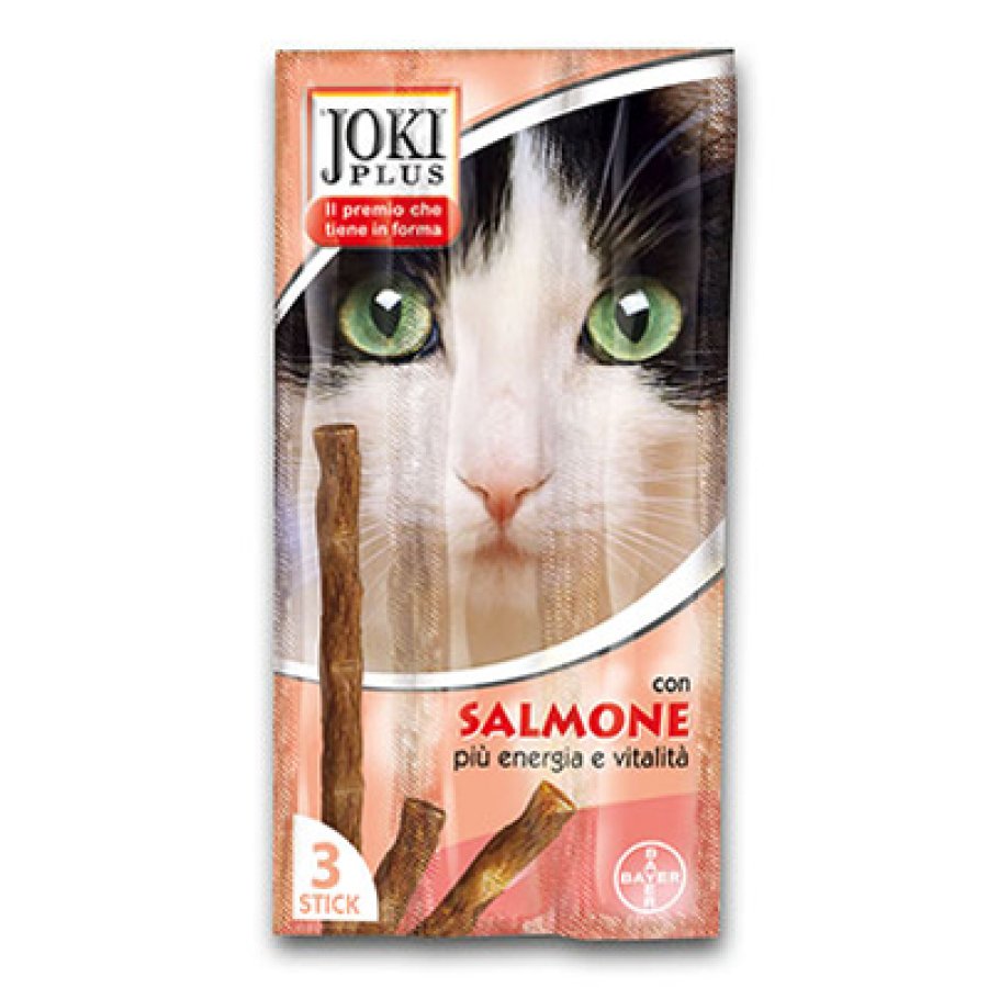 JOKI PLUS GATTO SNACK 3 STICKS SALMONE 15GR