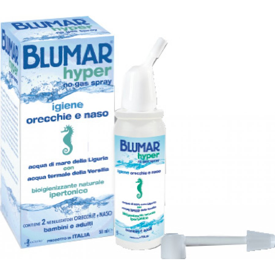 Blumar Hyper Spray No Gas Igiene Orecchie e Naso, 50 ml