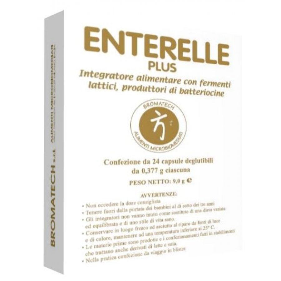 Enterelle Plus - Fermenti lattici produttori di batteriocine 24 capsule