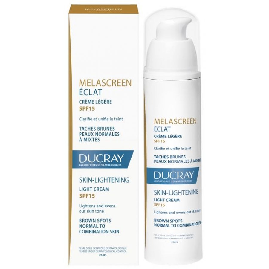 Ducray Melascreen Eclat Crema Leggera SPF15 40ml - Protezione Solare e Illuminazione per la Tua Pelle