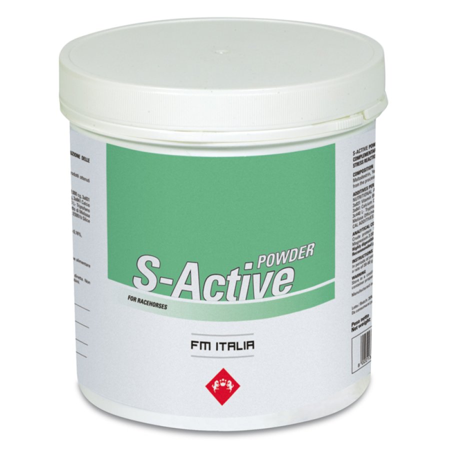 S-ACTIVE POWDER EQUINI POLVERE BARATTOLO 600GR - FM ITALIA