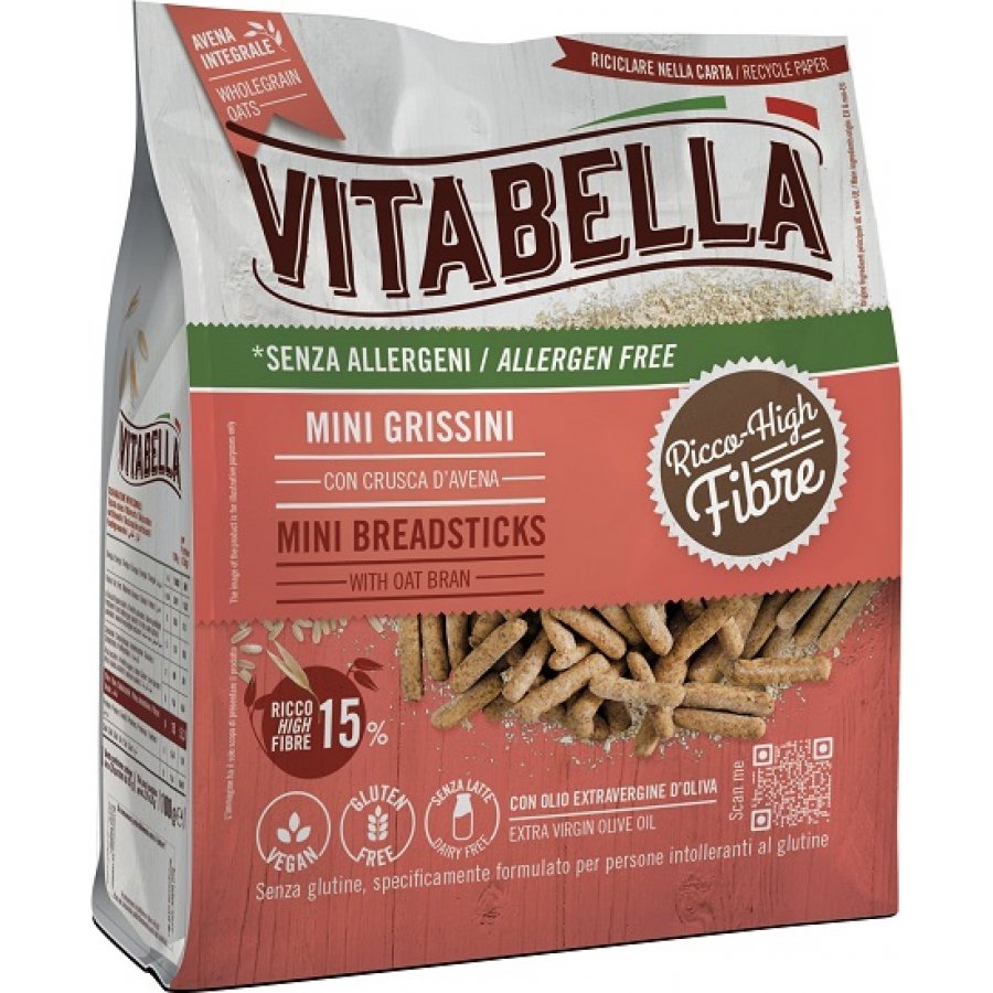 VITABELLA Mini Grissini con Crusca d'Avena 100g