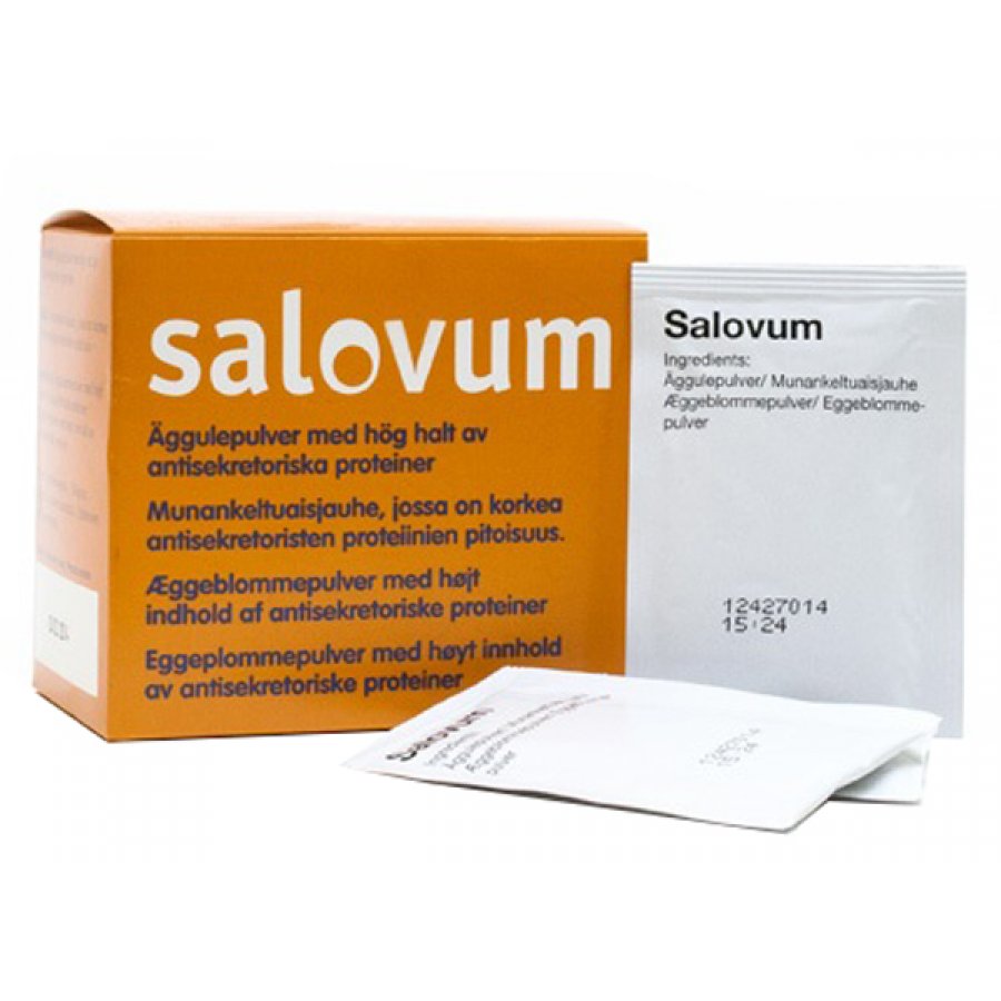 Salovum - Tuorlo d’uovo pastorizzato in buste da 4g - Proteina antisecretoria - Confezione da 6 buste