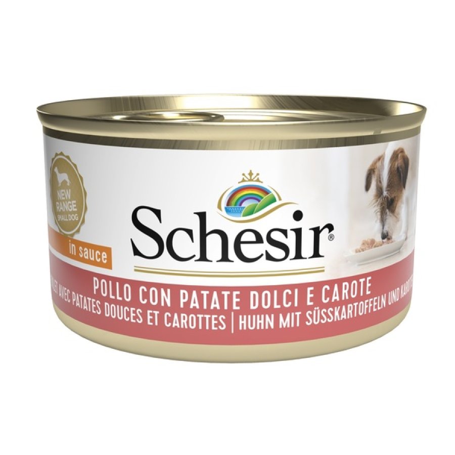 SCHESIR CANE SALSA POLLO PATATE DOLCI CAROTE 85GR (lattina)