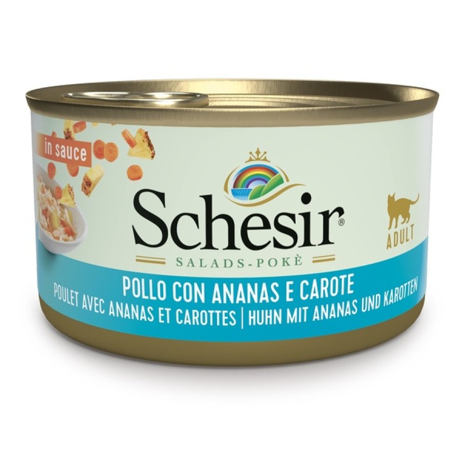 SCHESIR GATTO SALSA POLLO ANANAS CAROTE 85GR (lattina)
