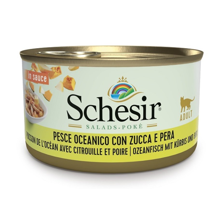 SCHESIR GATTO SALSA PESCE OCEANICO ZUCCA PERA 85GR (lattina)