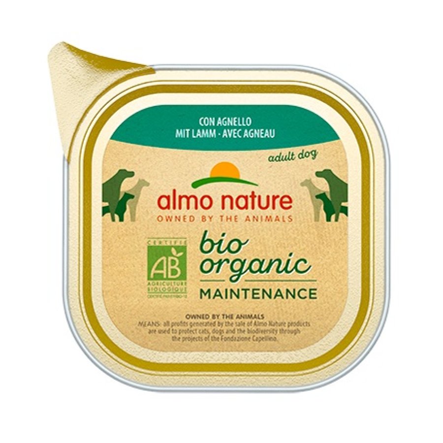 ALMO NATURE CANE BIO ORGANIC MAINTENANCE ADULT AGNELLO 100GR (vaschetta)