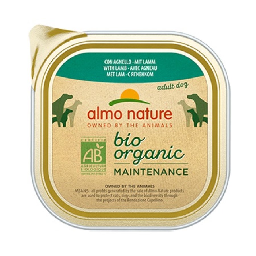 ALMO NATURE CANE BIO ORGANIC MAINTENANCE ADULT AGNELLO 300GR (vaschetta)