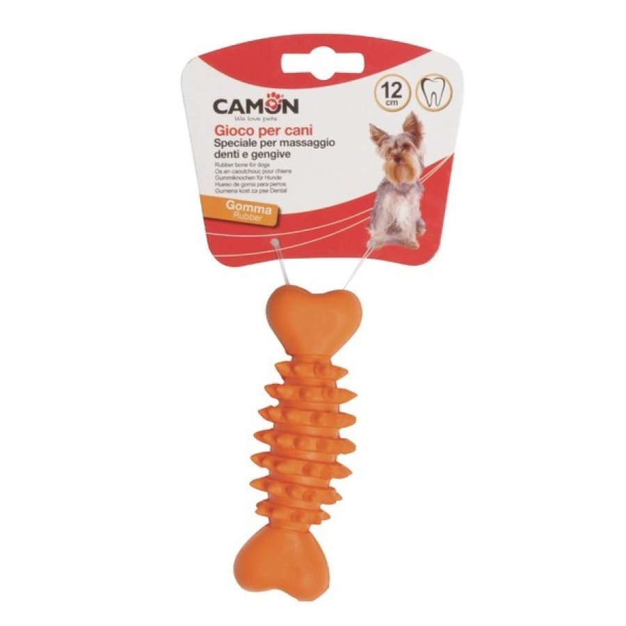 CAMON GIOCO OSSO GOMMA COLORI ASSORTITI (M) 16CM CAD.