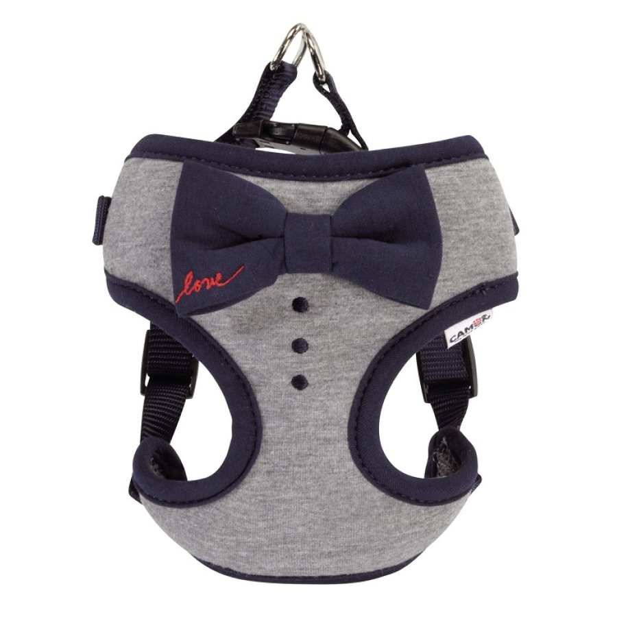 CAMON PETTORINA LOVE GRIGIA FIOCCO BLU (S) 48/58CM
