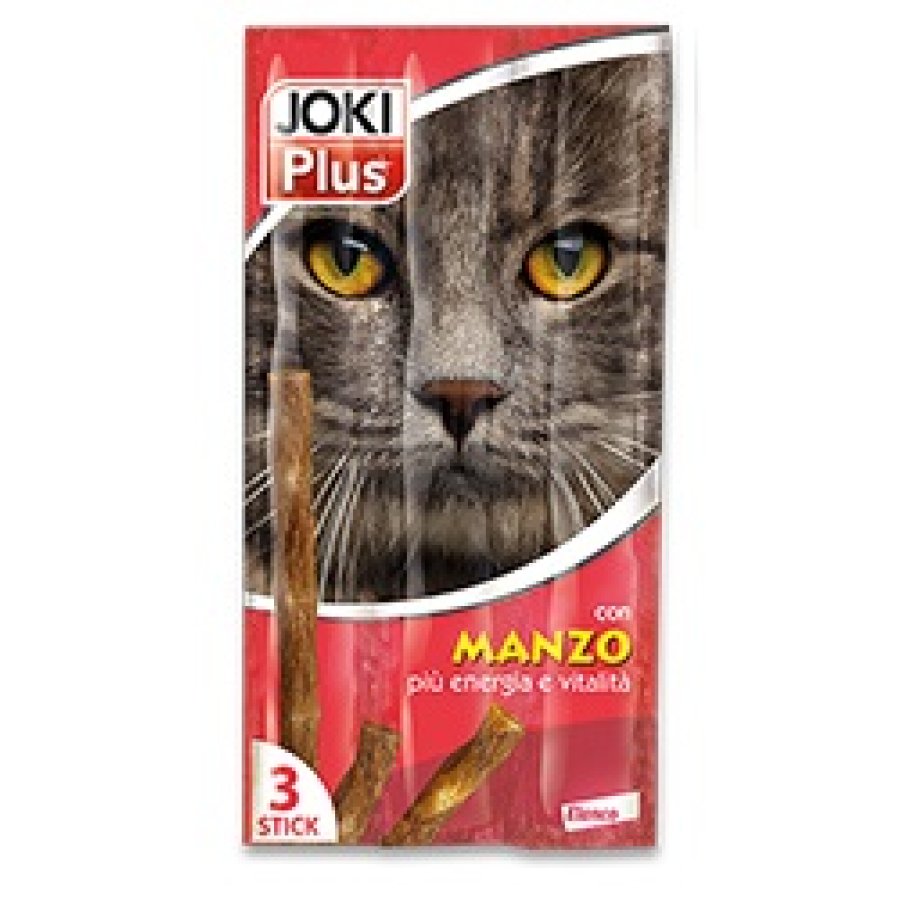 JOKI PLUS GATTO SNACK 3 STICKS MANZO 15GR