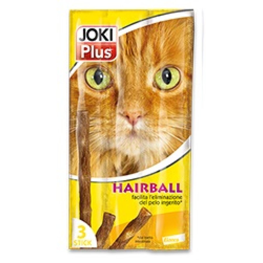 JOKI PLUS GATTO SNACK 3 STICKS HAIRBALL 15GR