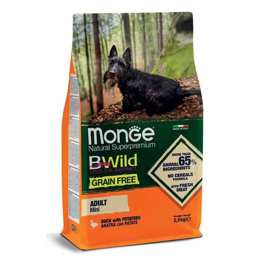 MONGE CANE BWILD GRAIN FREE MINI AD MONGE CANE BWILD GRAIN FREE MINI AD
