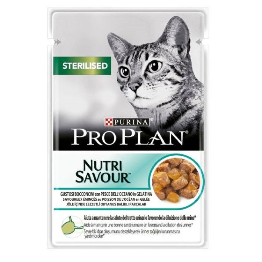 NESTLE' PURINA PRO PLAN GATTO NUTRI SAVOUR STERILISED JELLY PESCE DELL'OCEANO 85GR (bustina)