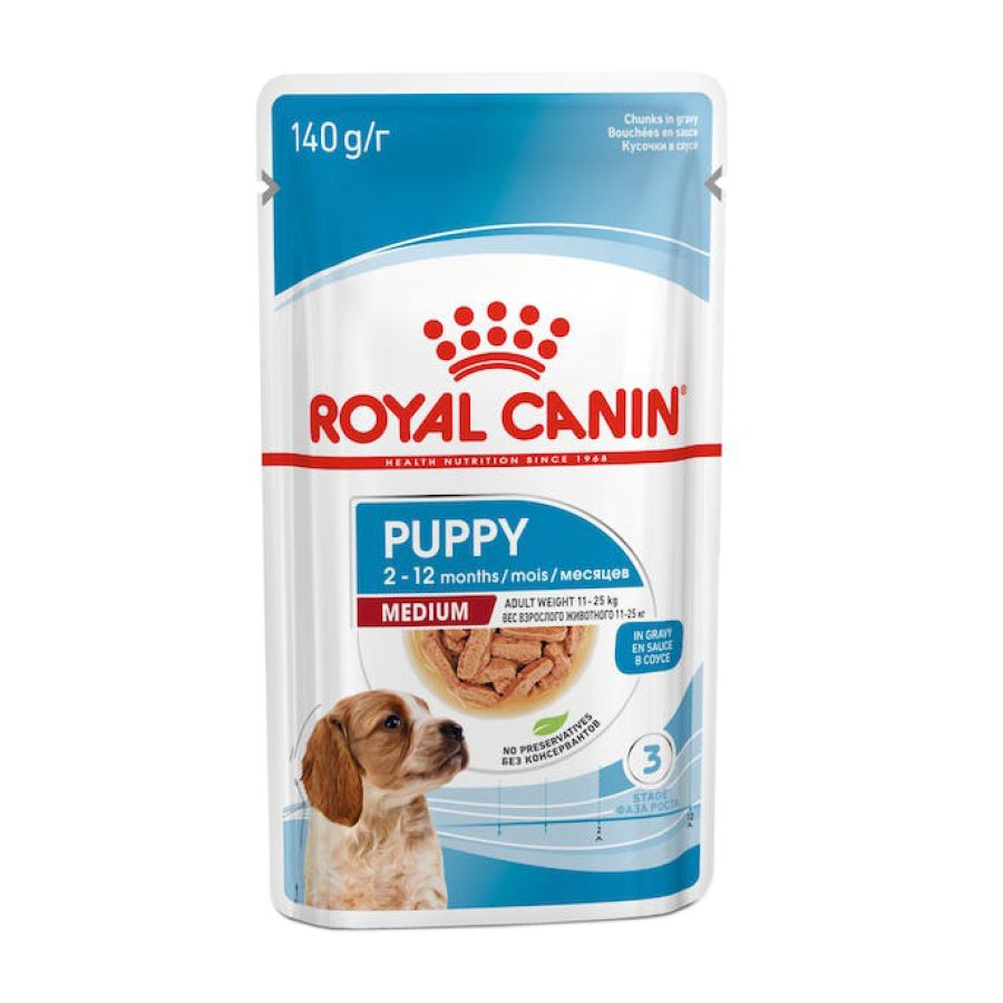 ROYAL CANIN CANE MEDIUM PUPPY 140GR (bustina) ROYAL CANIN CANE MEDIUM PUPPY 140GR (bustina)