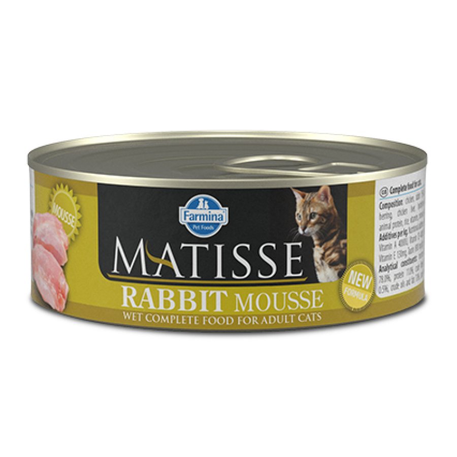 FARMINA MATISSE GATTO MOUSSE ADULT CONIGLIO 85GR (lattina)