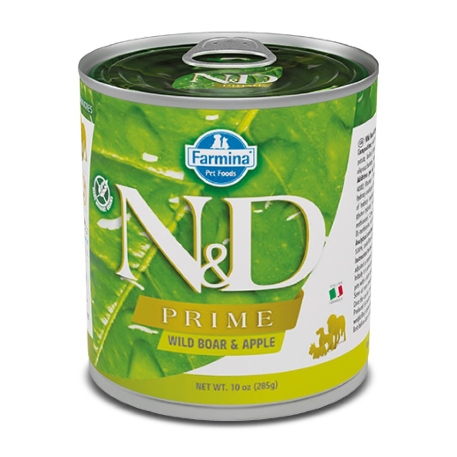 FARMINA N&D PRIME CANE ADULT CINGHIALE MELA 285GR (lattina)