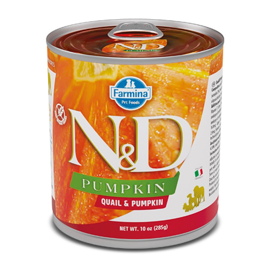 FARMINA N&D PUMPKIN CANE ADULT QUAGLIA ZUCCA 285GR (lattina)