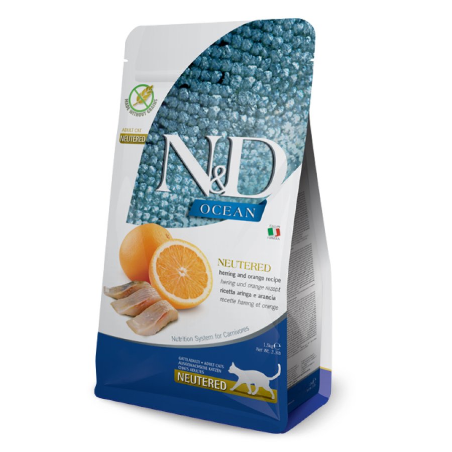 FARMINA N&D OCEAN GATTO NEUTERED ADULT ARINGA ARANCIA 1,5KG