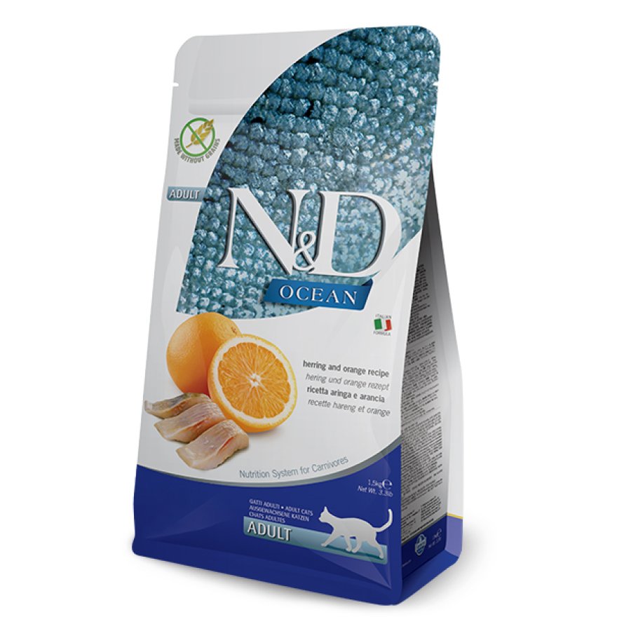 FARMINA N&D OCEAN GATTO ADULT ARINGA ARANCIA 300GR