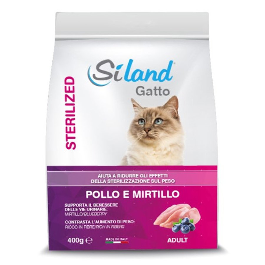 SILAND GATTO STERILIZED ADULT POLLO MIRTILLO 400GR