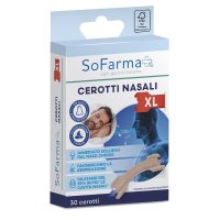 Cerotto Nasale Extra Large 6,7 x 2 cm Sofarmapiù, 30 Pezzi – Protezione Nasale, Sollievo per Irritazioni