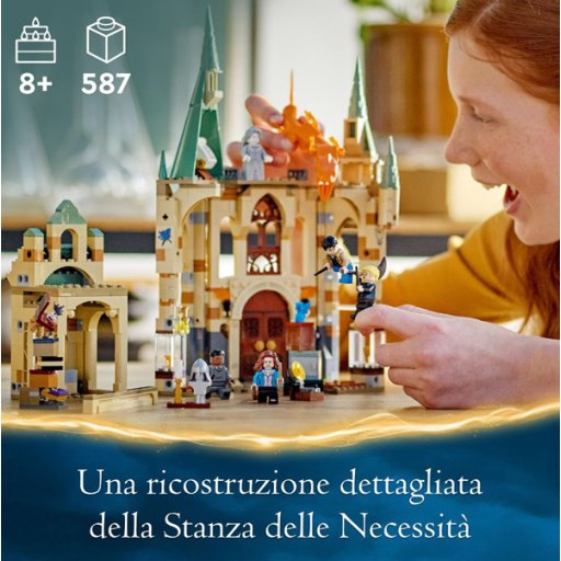 LEGO 76413 Stanza delle Necessità – Set Magico di Harry Potter con Minifigure e Accessori