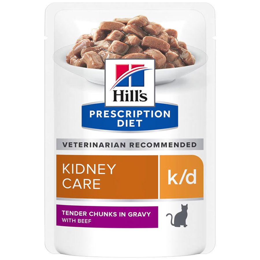 HILL'S GATTO DIET K/D KIDNEY CARE GRAVY (IN SALSA) MANZO 85GR (bustina)