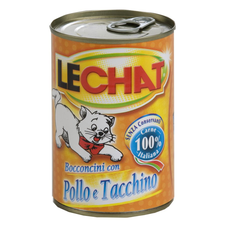 LECHAT GATTO POLLO BOCCONCINI TACCHINO 400GR (lattina)