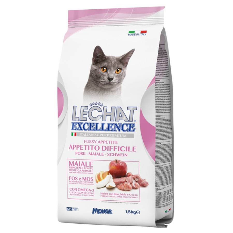 LECHAT GATTO EXCELLENCE FUSSY APPETITE MAIALE 1,5KG